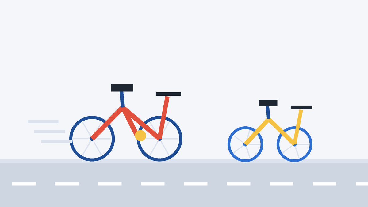 First bikes, city streets